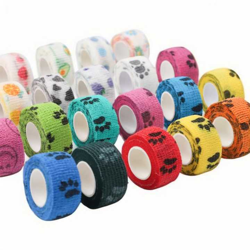 Bandagem elástica coesa estampada para primeiros socorros ao ar livre