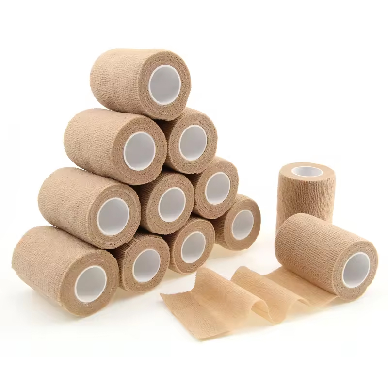 Bandagem autoadesiva de algodão 5 cm x 4,5 m para suporte esportivo