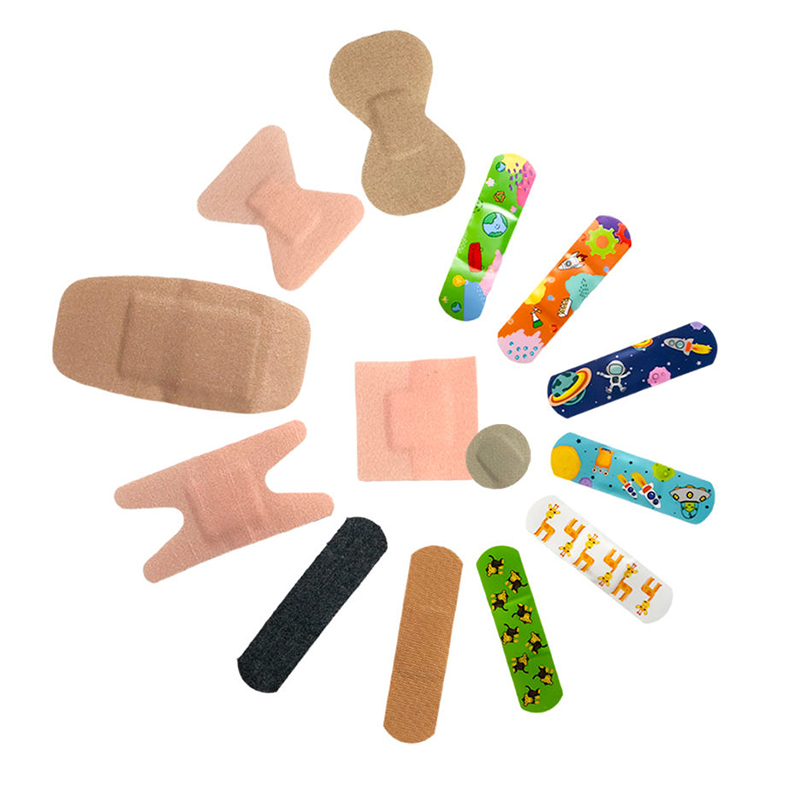 Curativos decorativos de PE impressos para feridas, band-aids de PE coloridos e bandagens