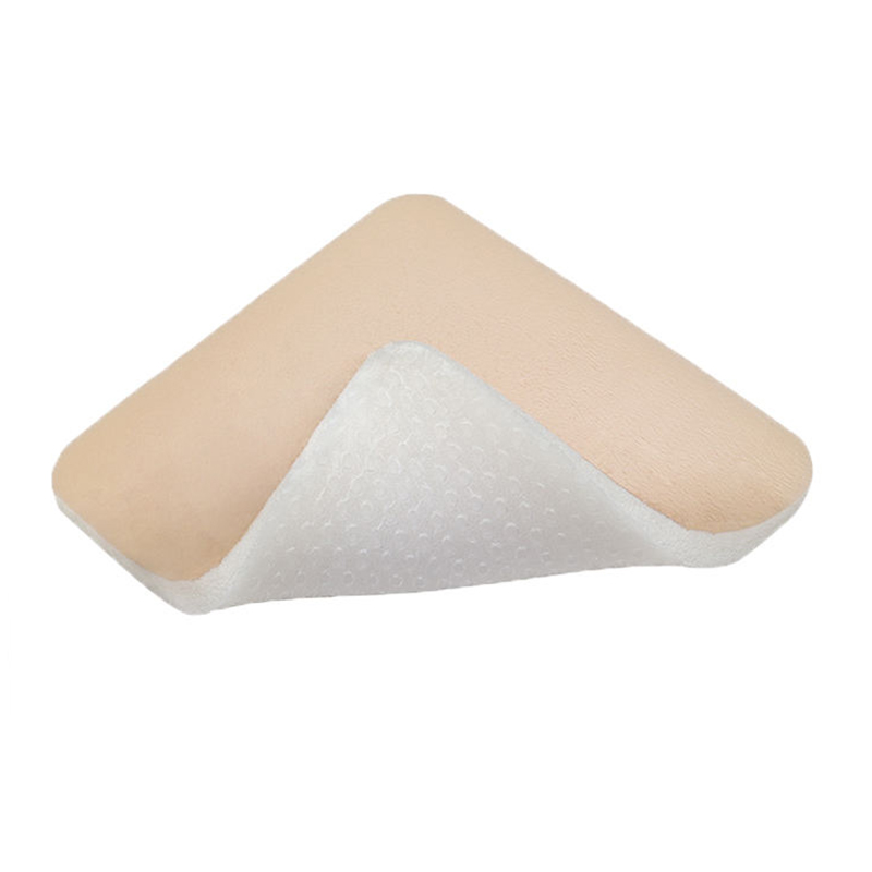 Curativo de espuma de silicone com filme de PU sem borda para tratamento avançado de feridas