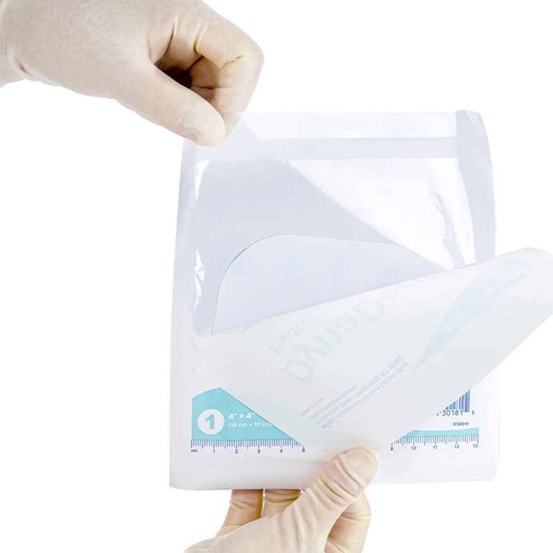 Curativos hidrocolóides para feridas, almofadas adesivas médicas à prova d'água para tratamento de feridas, tamanho grande