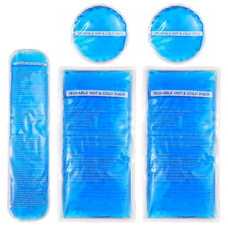Compressa de gelo em gel quente e frio reutilizável de PVC First Aid