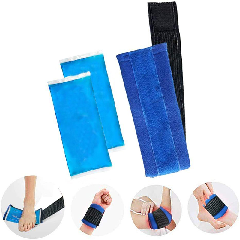 Pacote de gel térmico de resfriamento, pacote de suporte reutilizável para terapia a quente e a frio, pacote de gel de gelo