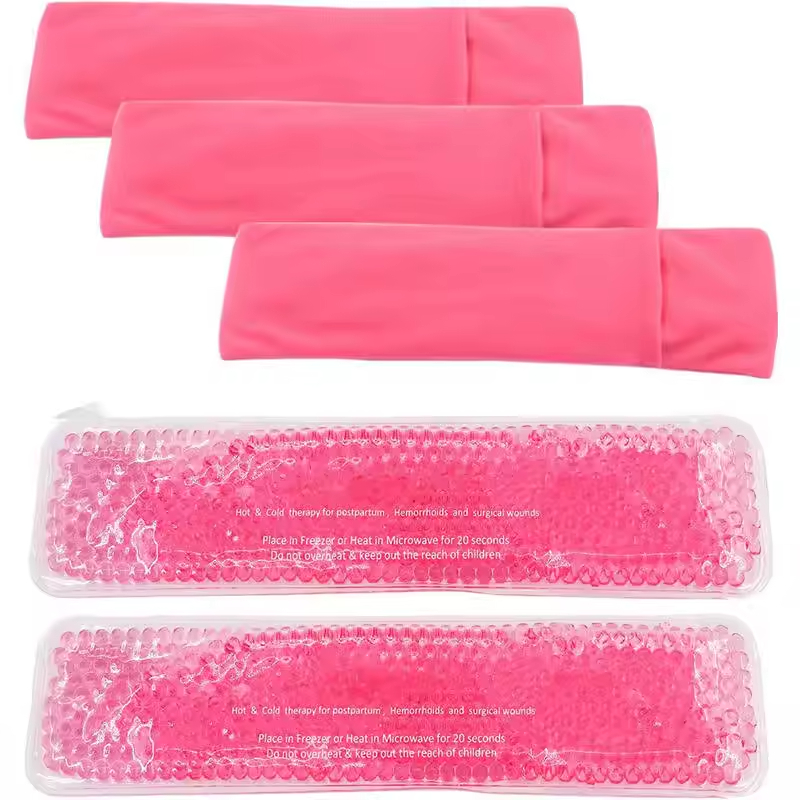 Almofadas perineais refrescantes para o períneo, almofadas quentes e frias pós-parto, contas de gel, bolsas de gelo para o períneo