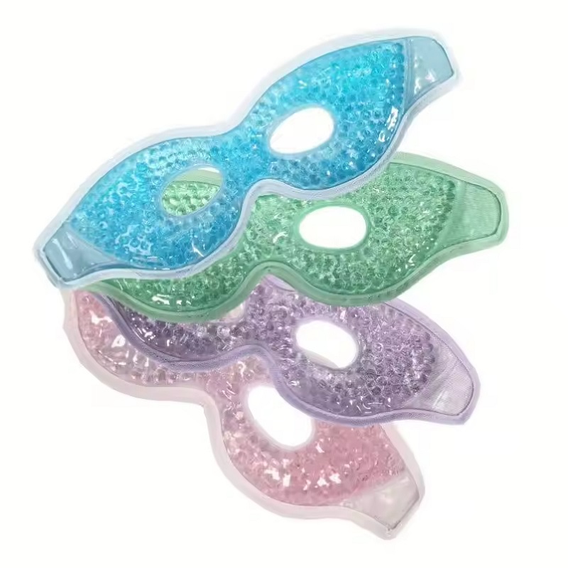 Máscaras de gel reutilizáveis quentes/frias para os olhos, bolsas de gelo flexíveis, terapia de compressão para olhos inchados