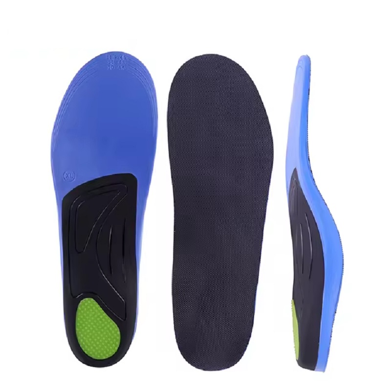 Palmilhas ortopédicas de gel esportivo, almofada de calcanhar de silicone com espuma de PU, palmilhas ortopédicas