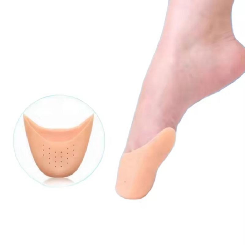 Palmilha de gel de silicone, mangas para os dedos, protetor de antepé, para balé, dedos dos pés, sapato de dança feminino