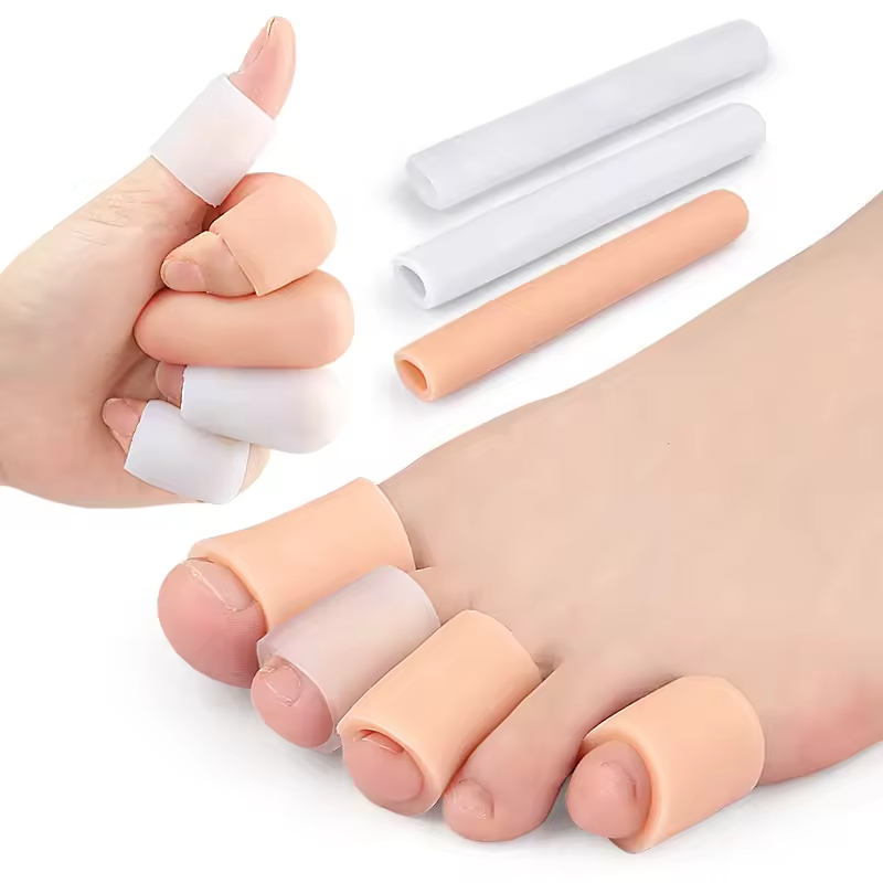Protetores de dedos fechados para evitar calos de milho e bolhas em gel