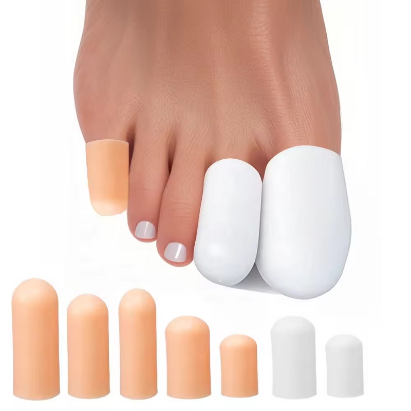  Separadores de dedos em gel com manga de silicone para dedos, protetor de dedos correto para bolhas de milho e joanete 