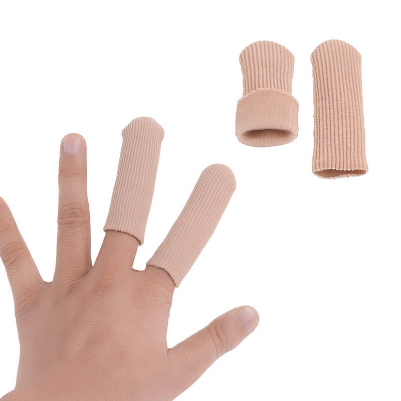 Tecido para cuidados com os pés Gel tubo separador de dedos cortados sem corte para almofada Corn manga elástica alta