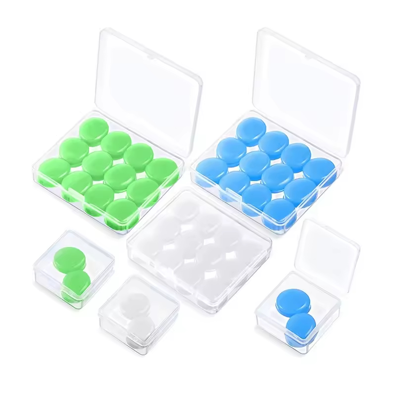 Tampões de ouvido de silicone moldáveis para sono, cancelamento de ruído, à prova d'água, beleza, cuidados pessoais, produto