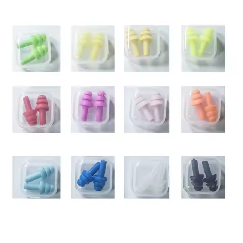 Tampão de ouvido de silicone com cancelamento de ruído para dormir e nadar Tampões de ouvido de segurança industrial