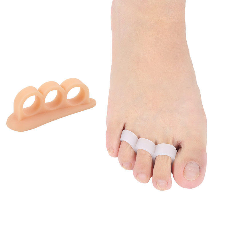Corretor de dedos Valgo Bunion Pé Separador de dedos de silicone Hallux Care Cuidados saudáveis Suprimentos para os pés