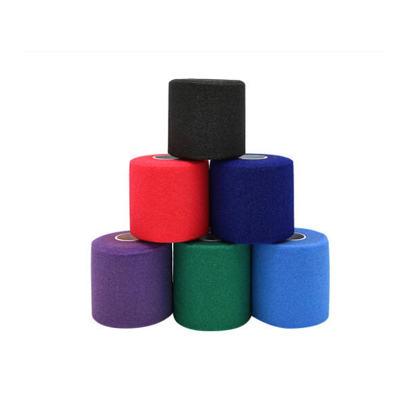 Envoltório de espuma larga de 3 polegadas / 7 cm – Envoltório de pré-colagem atlética de PU para uso em equipe e clínico