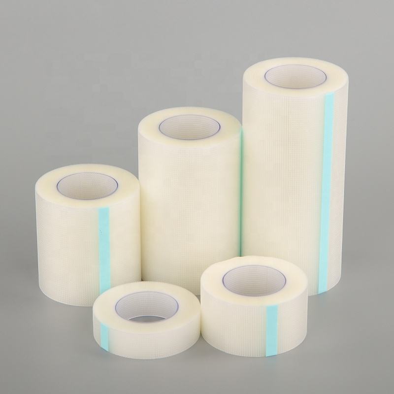 Fita cirúrgica de filme PE transparente perfurado para fixação intravenosa e de cateter