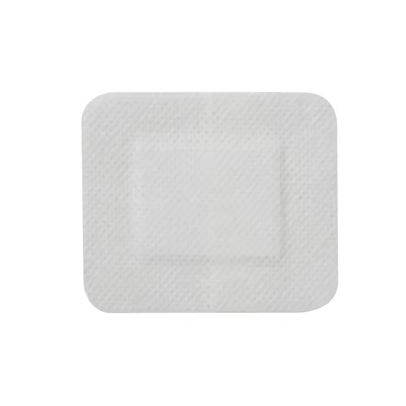 Almofada de curativo de ilha de retenção Camada de contato de baixa aderência com núcleo de gaze absorvente