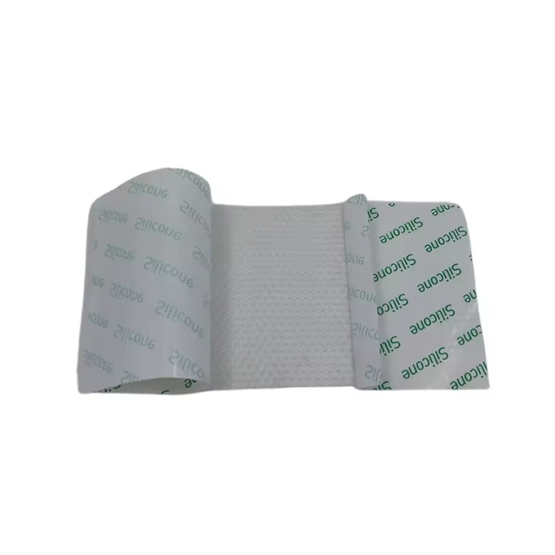 Camada de contato de silicone para feridas, malha não aderente para tratamento de feridas